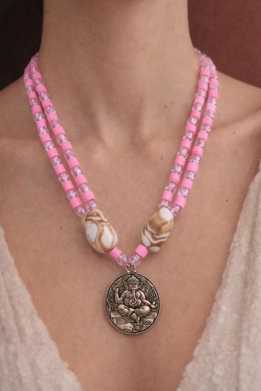 Neon Ganesha-Necklace