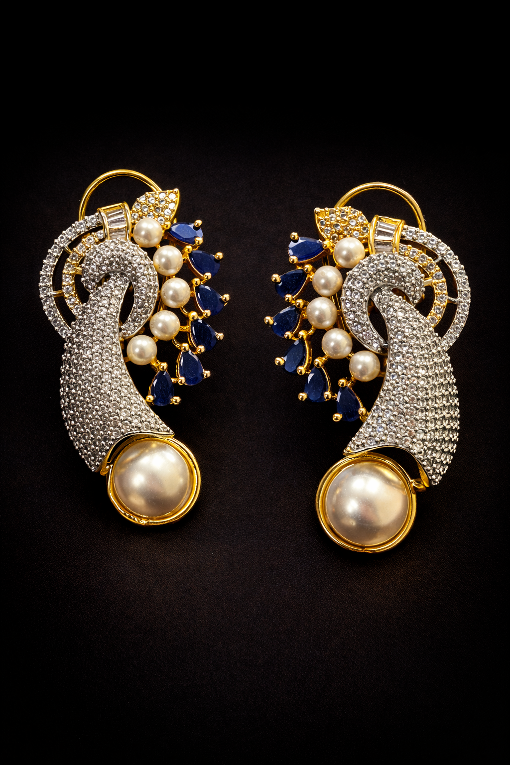 Diamond Pearl earrings