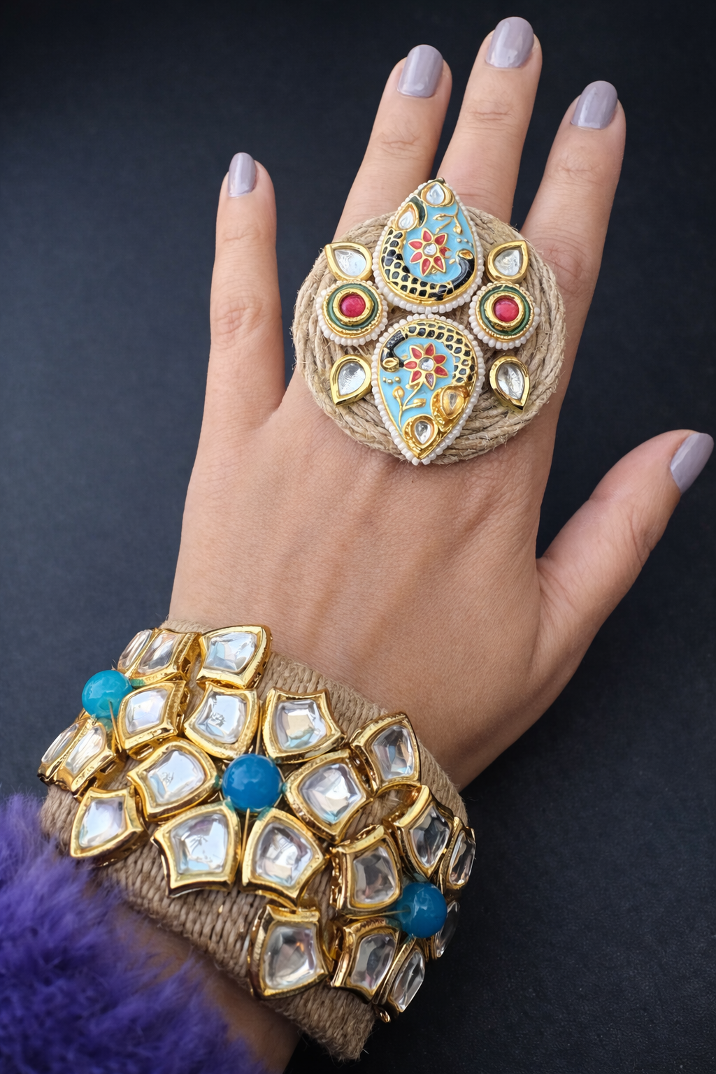 Jute Combo-Handcuff +ring