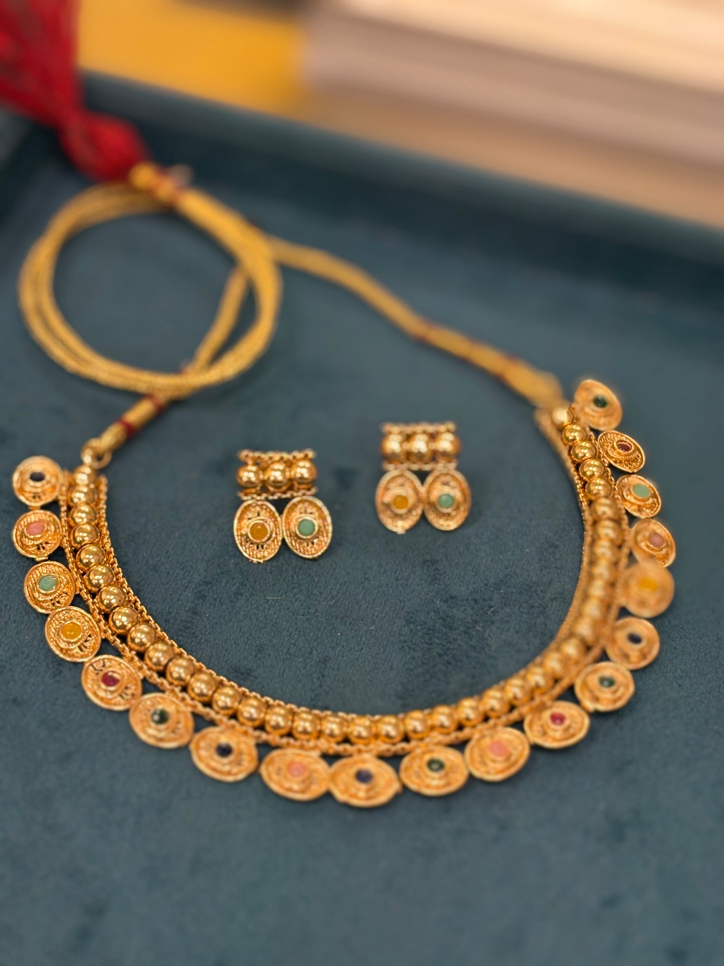 Navrattan Choker Set