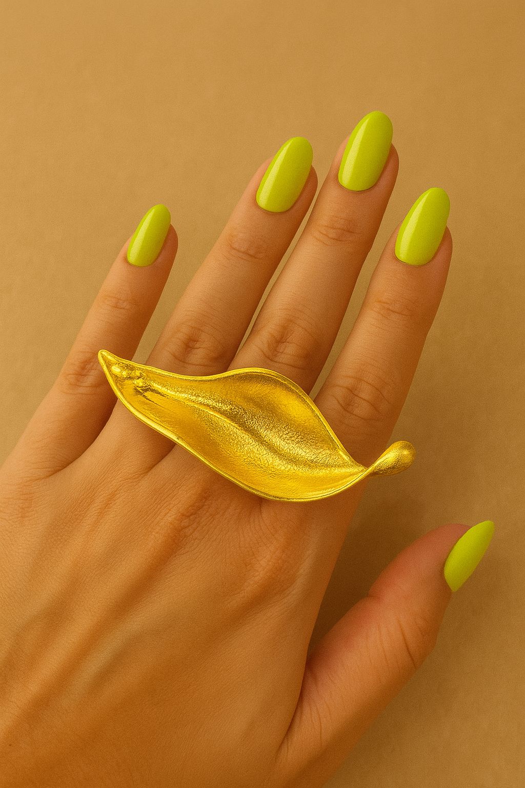 Gold Petal Ring