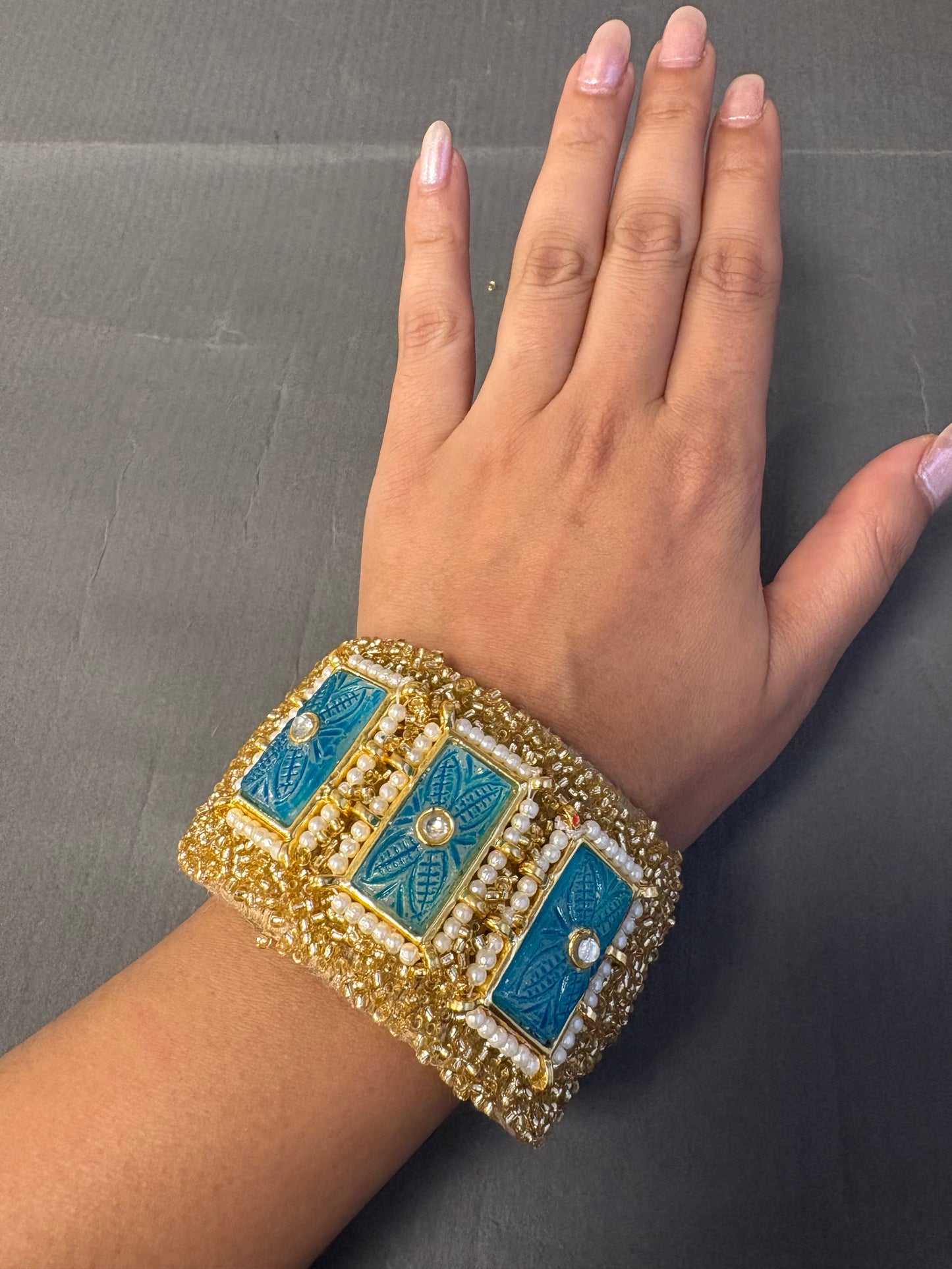 Blue Stone Cuff