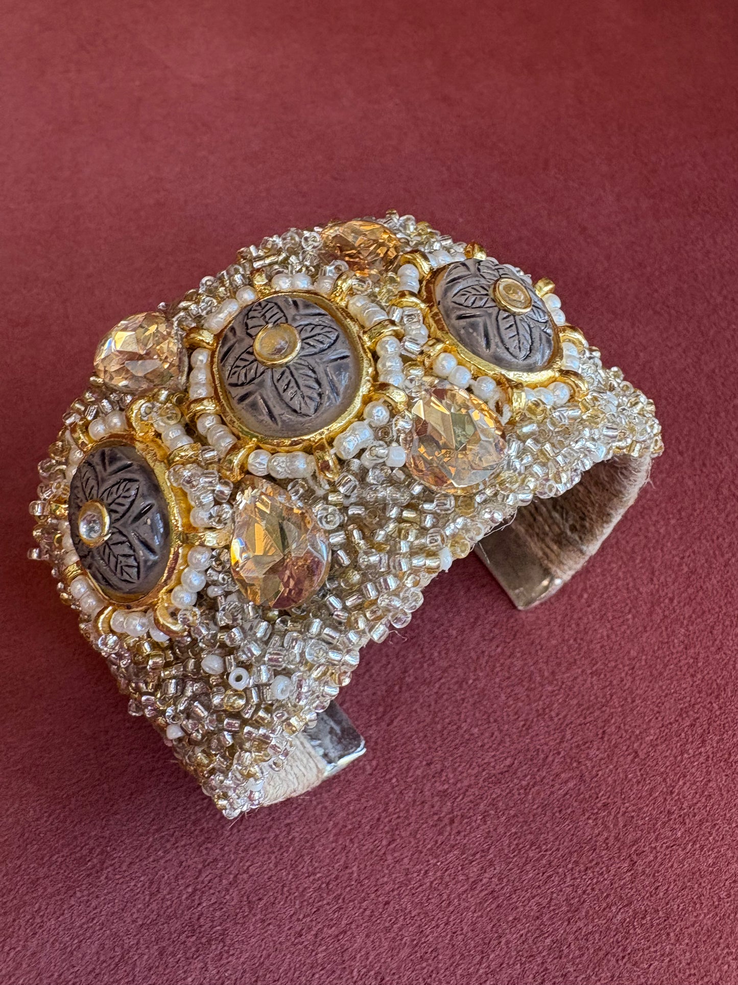 Grey Stone Cuff