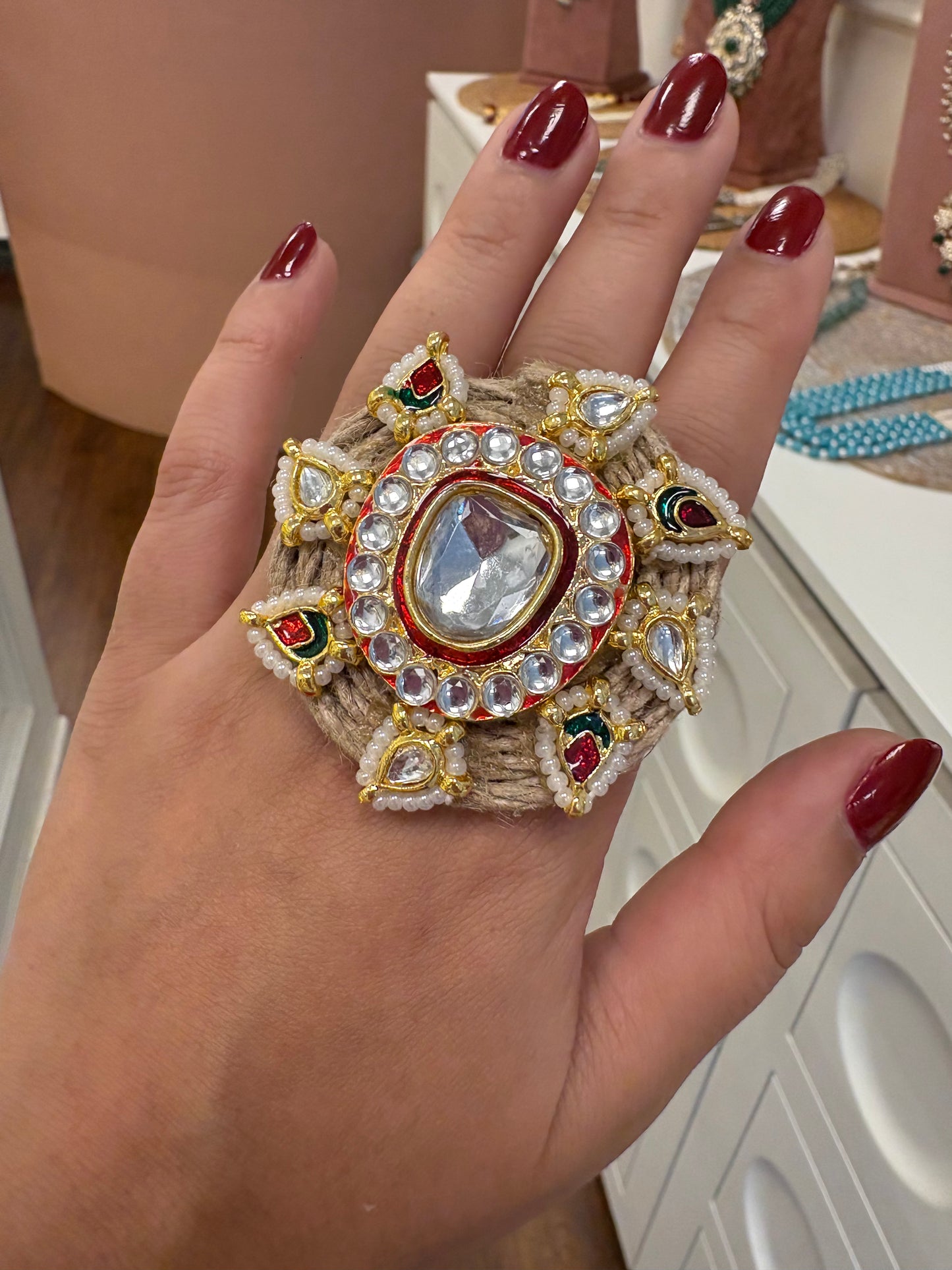 Single Polki jute ring