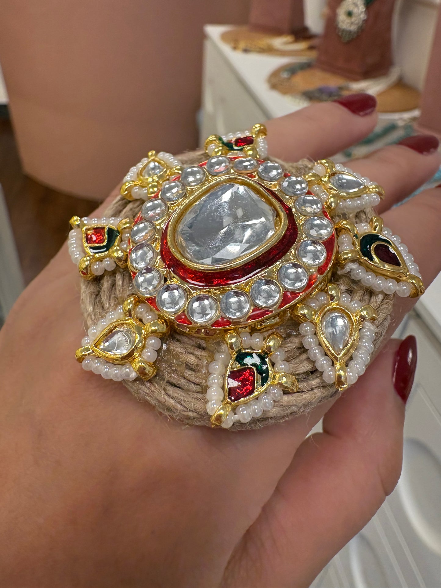 Single Polki jute ring