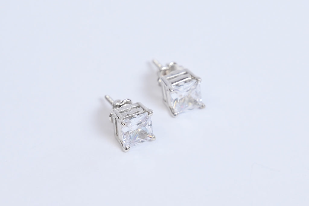 Princess Cut Studs