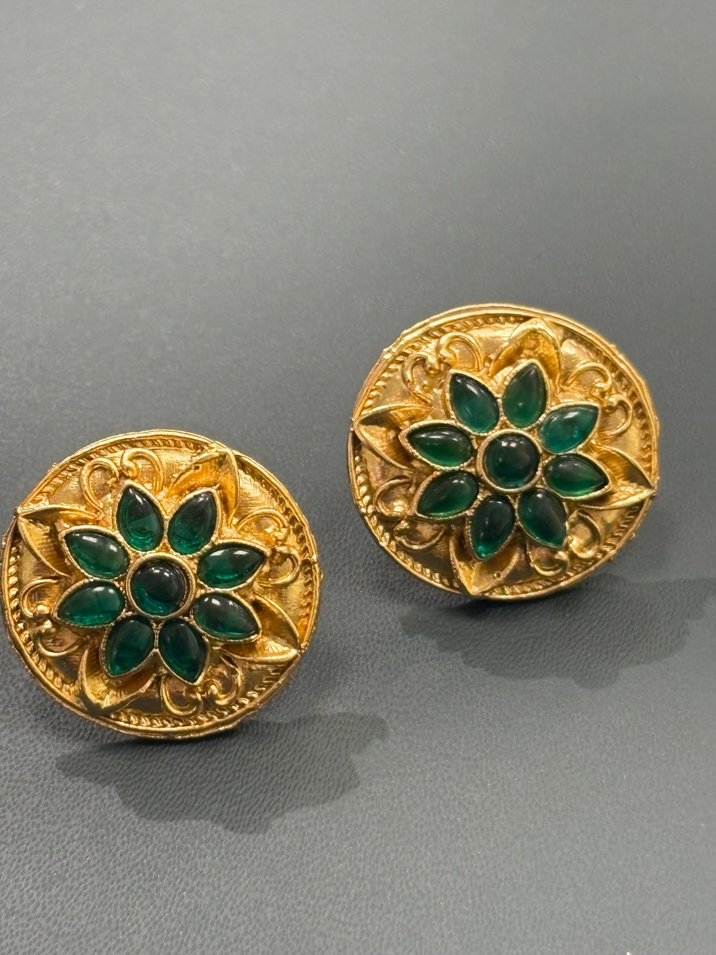 Gold Temple Studs