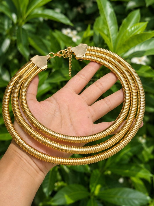 Gold Three Layer Necklace
