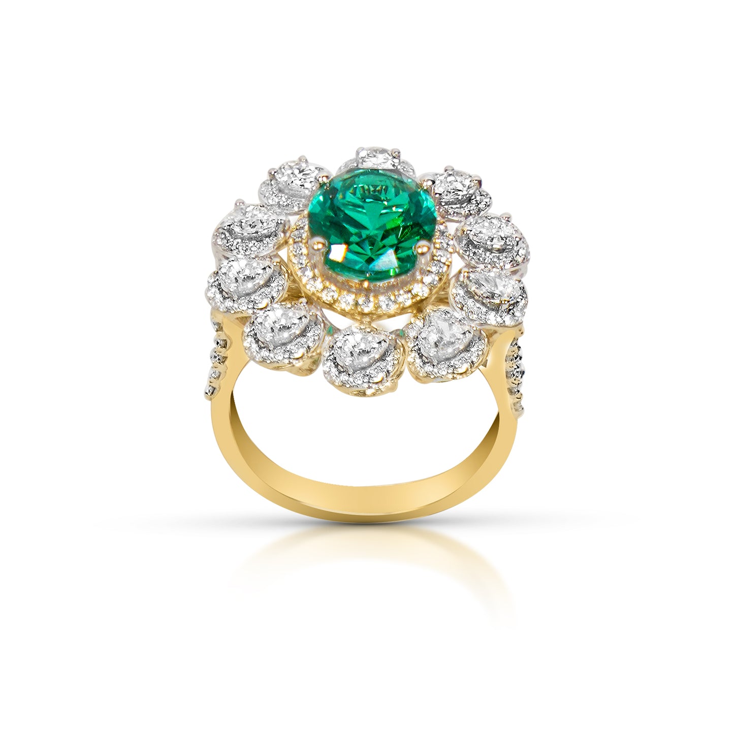 Lab Grown Emerald Ring
