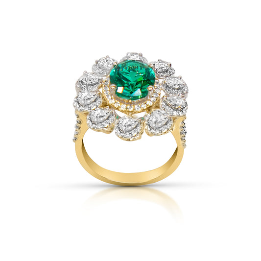 Lab Grown Emerald Ring