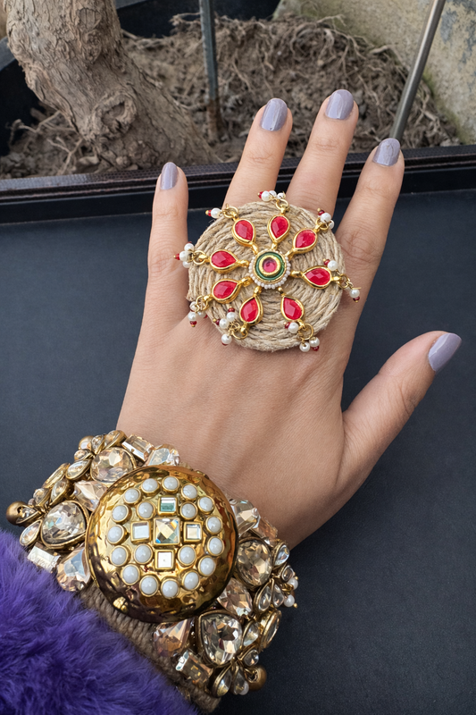 Jute combo-Handcuff +ring