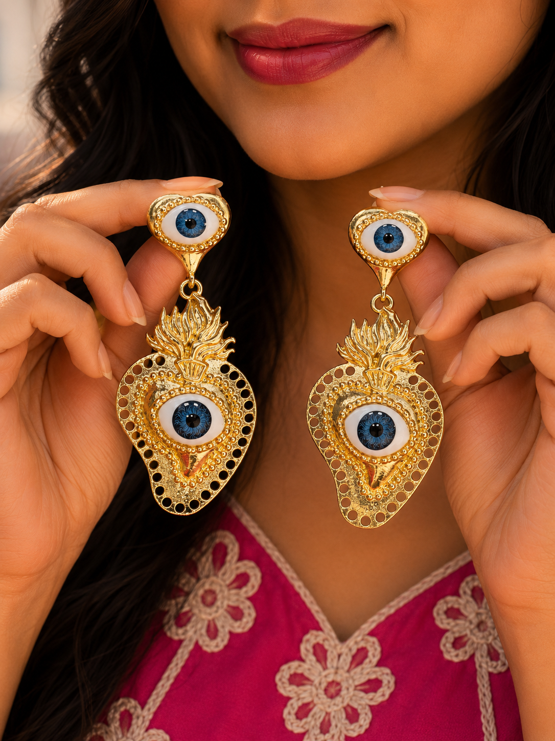 Evileye Gold Earrings