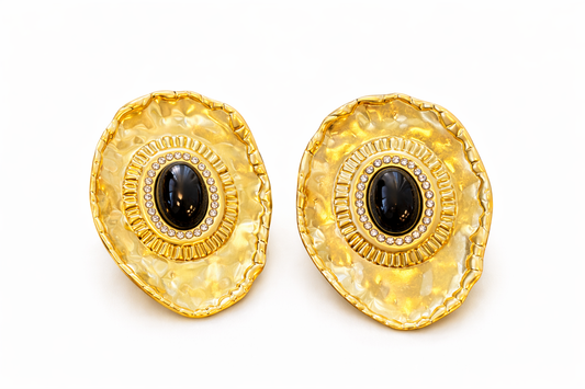 Black Gold Earrings