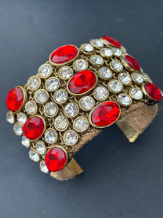 Red studded Cuff