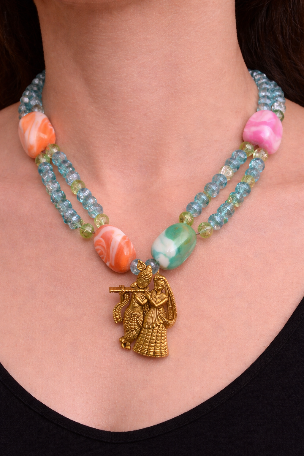 Colorful RadhaKrishna-Necklace