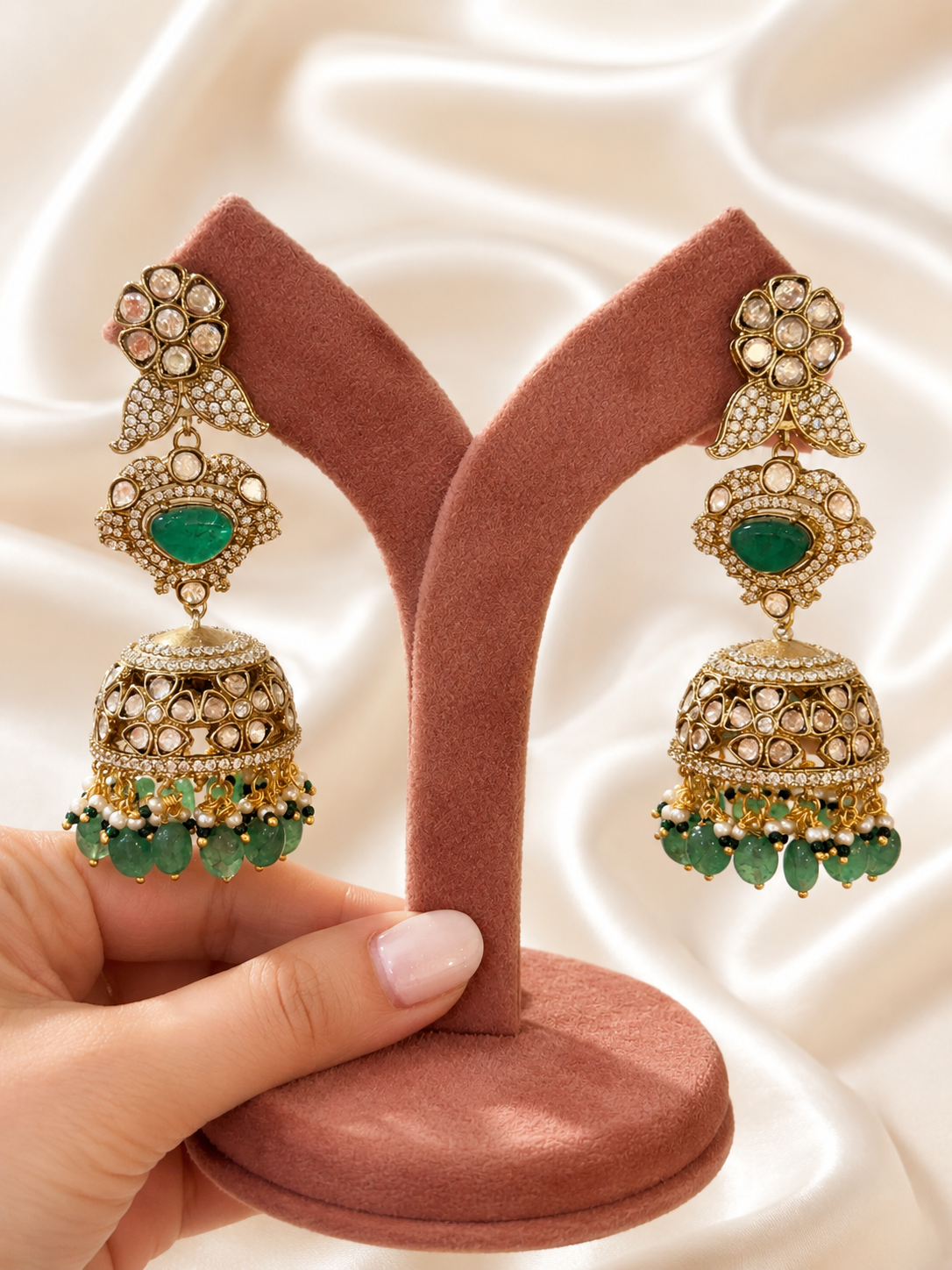 Green Antique Earrings