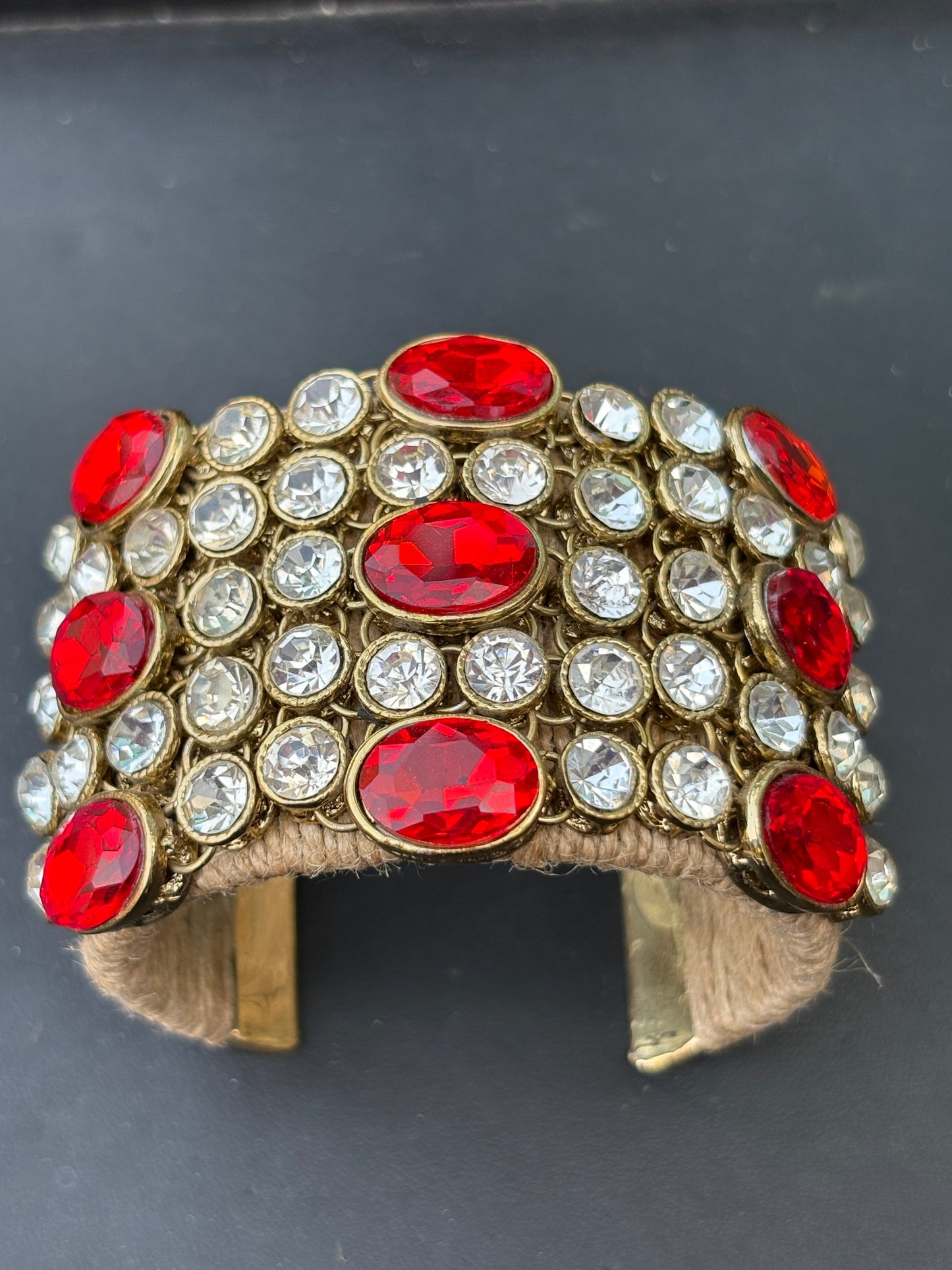 Red studded Cuff
