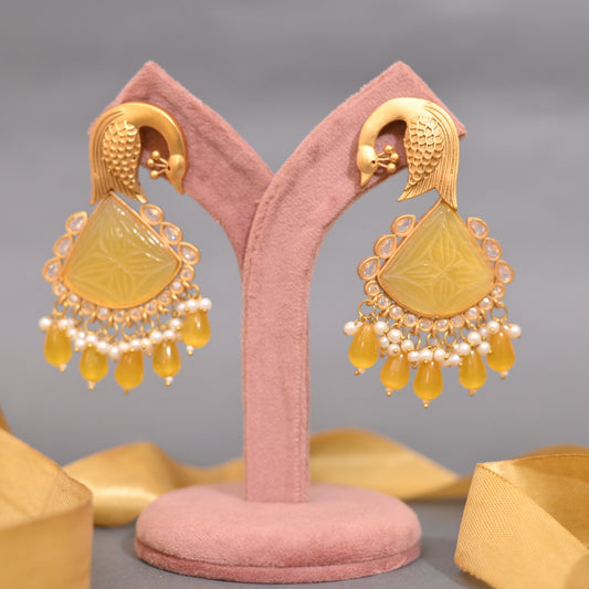 Season's Special Mustard Earrings - Kiwibymusskan