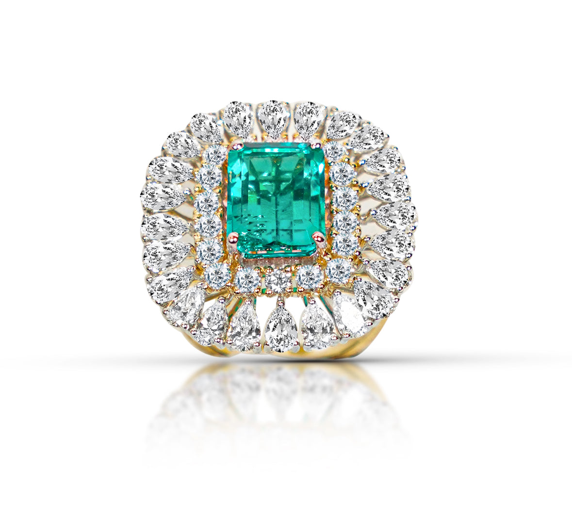 Lab Emerald Ring
