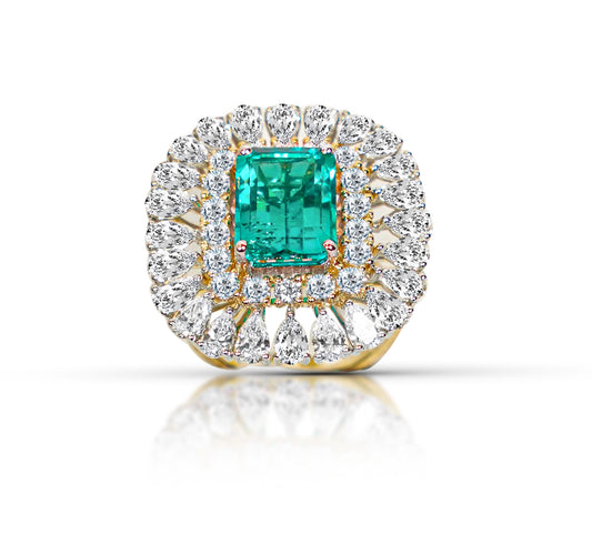 Lab Emerald Ring
