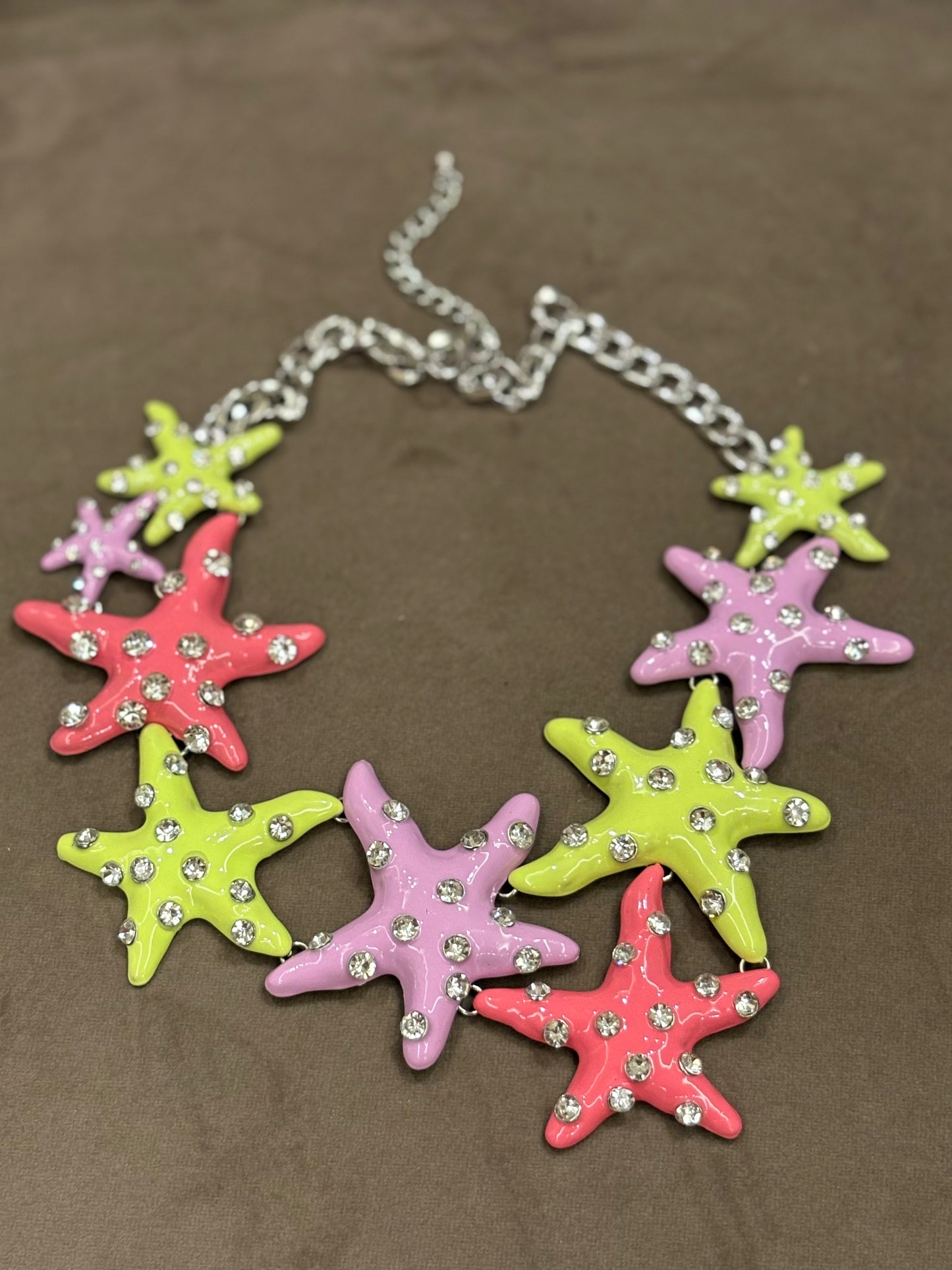 Neon StarFish Necklace