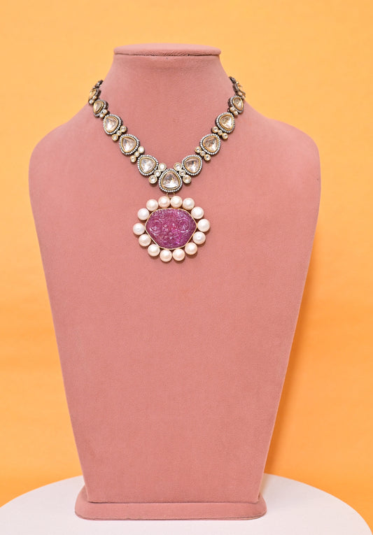 Polki statement necklace