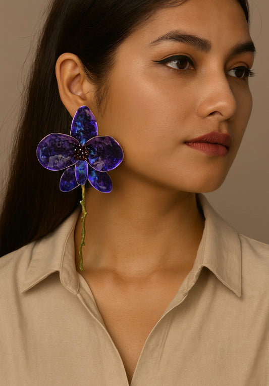 Big Flower Earrings