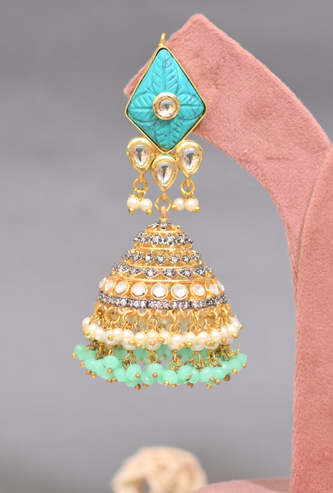 Turquoise Jhumka