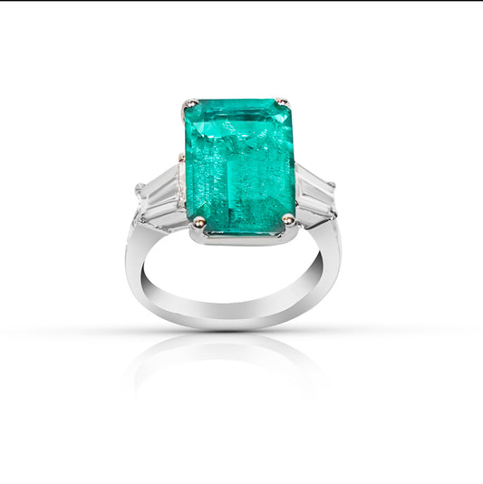 Lab Emerald Ring
