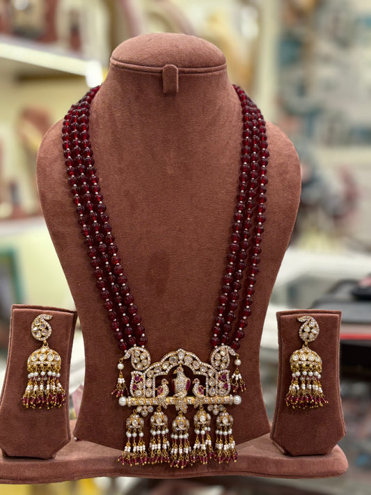 Ruby Polki Bird Set