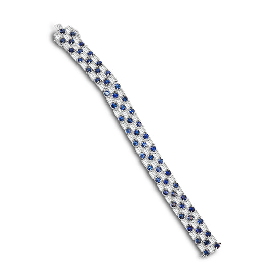 Lab Blue sapphire Bracelet