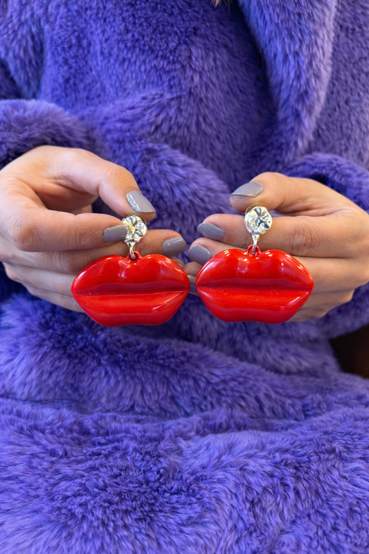 Lip earrings
