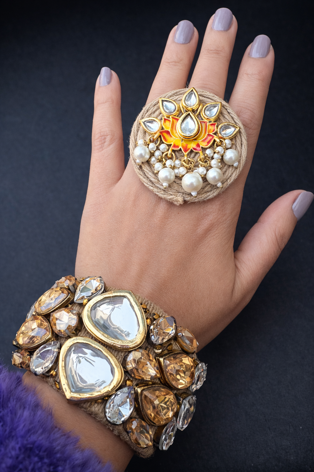 Jute Combo-Handcuff + Ring