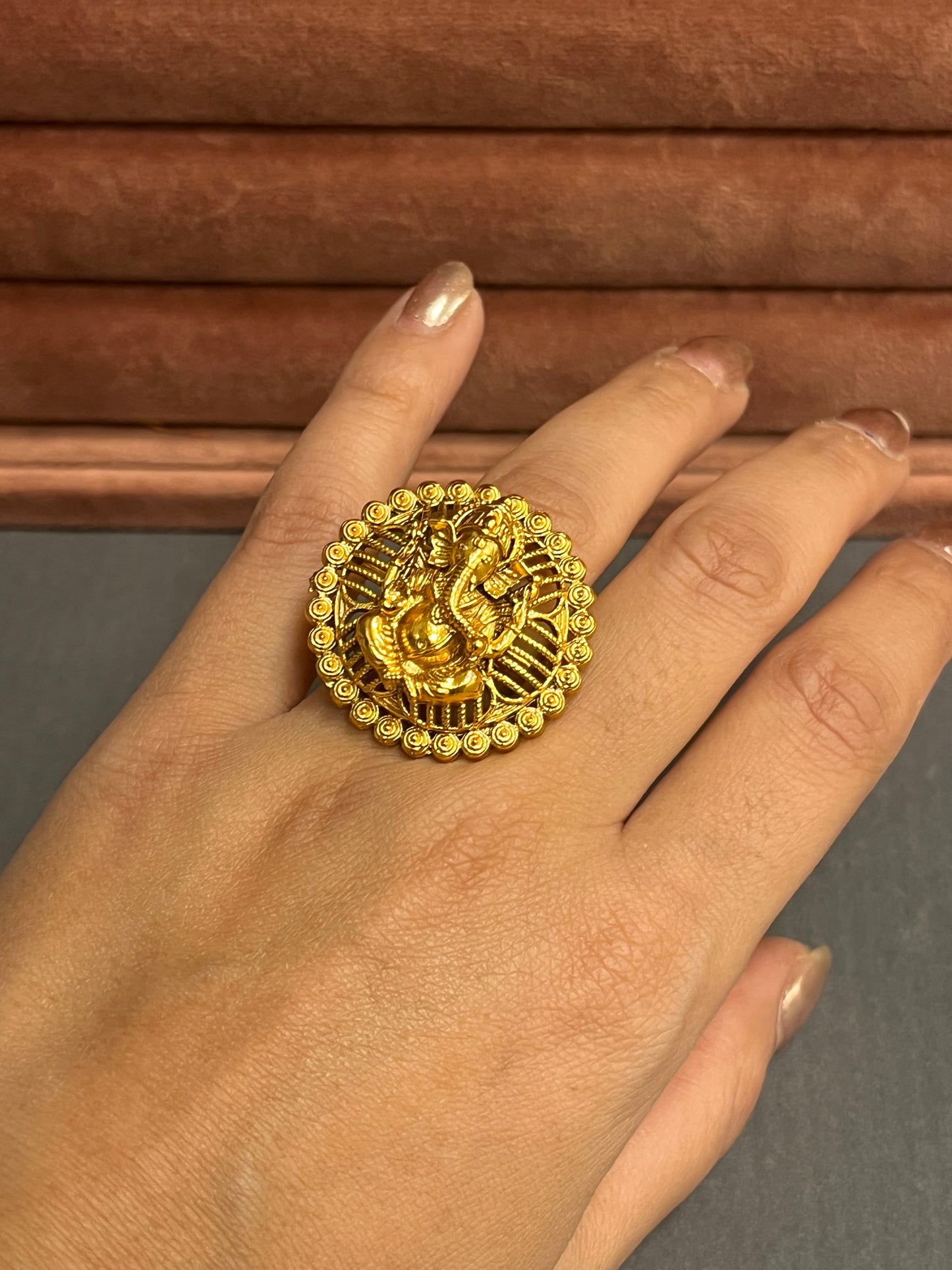 Temple Ganesha ring