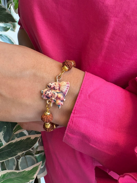 Radha Krishna Rudraksha bracelet
