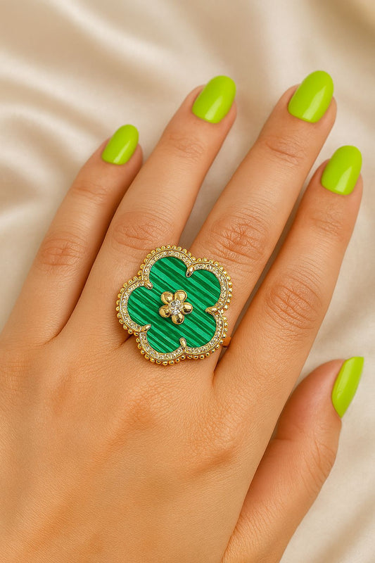 Green Malachite Ring