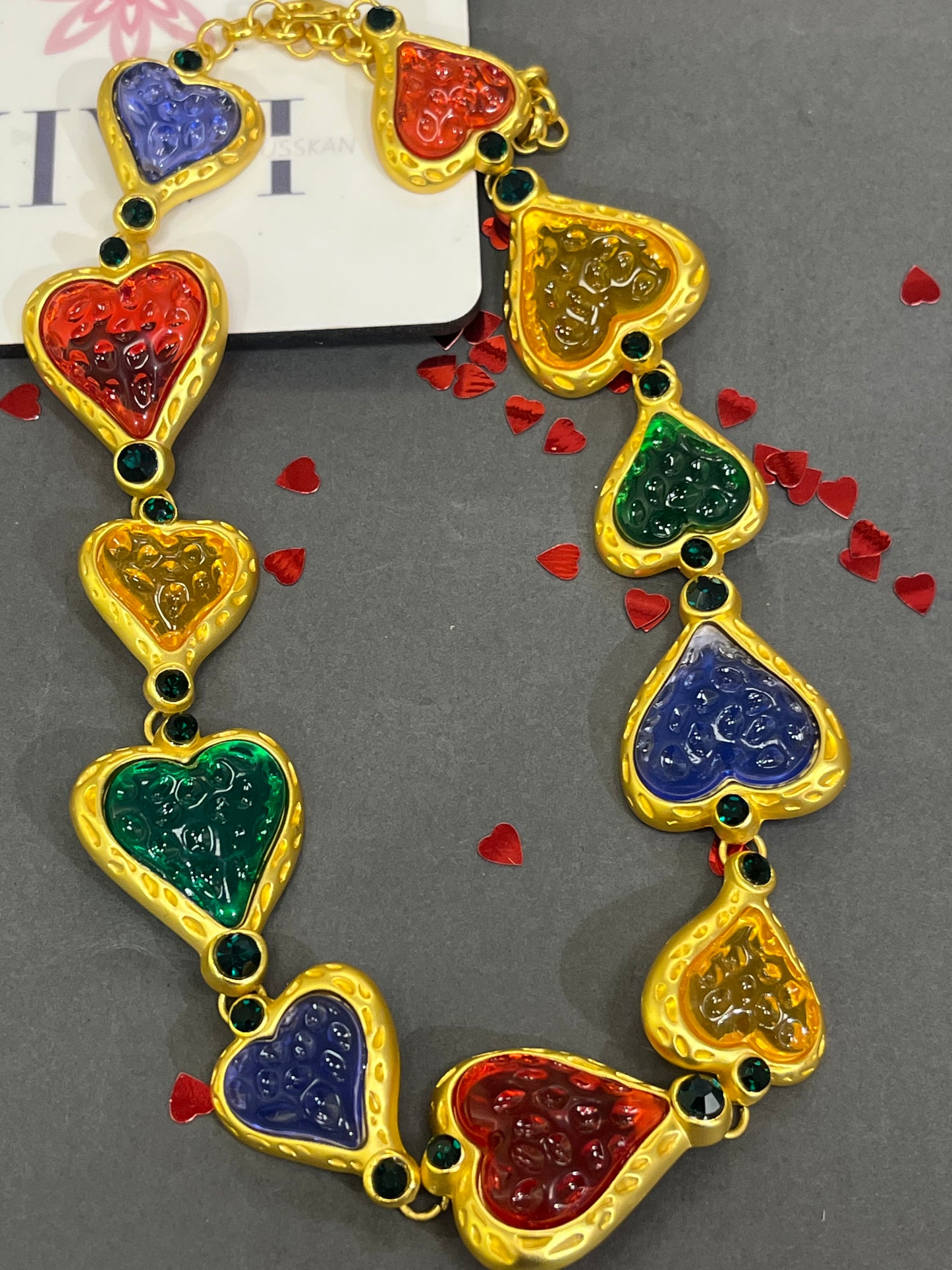 Multi heart necklace