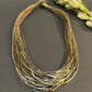 Jute pipe necklace