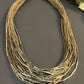 Jute pipe necklace