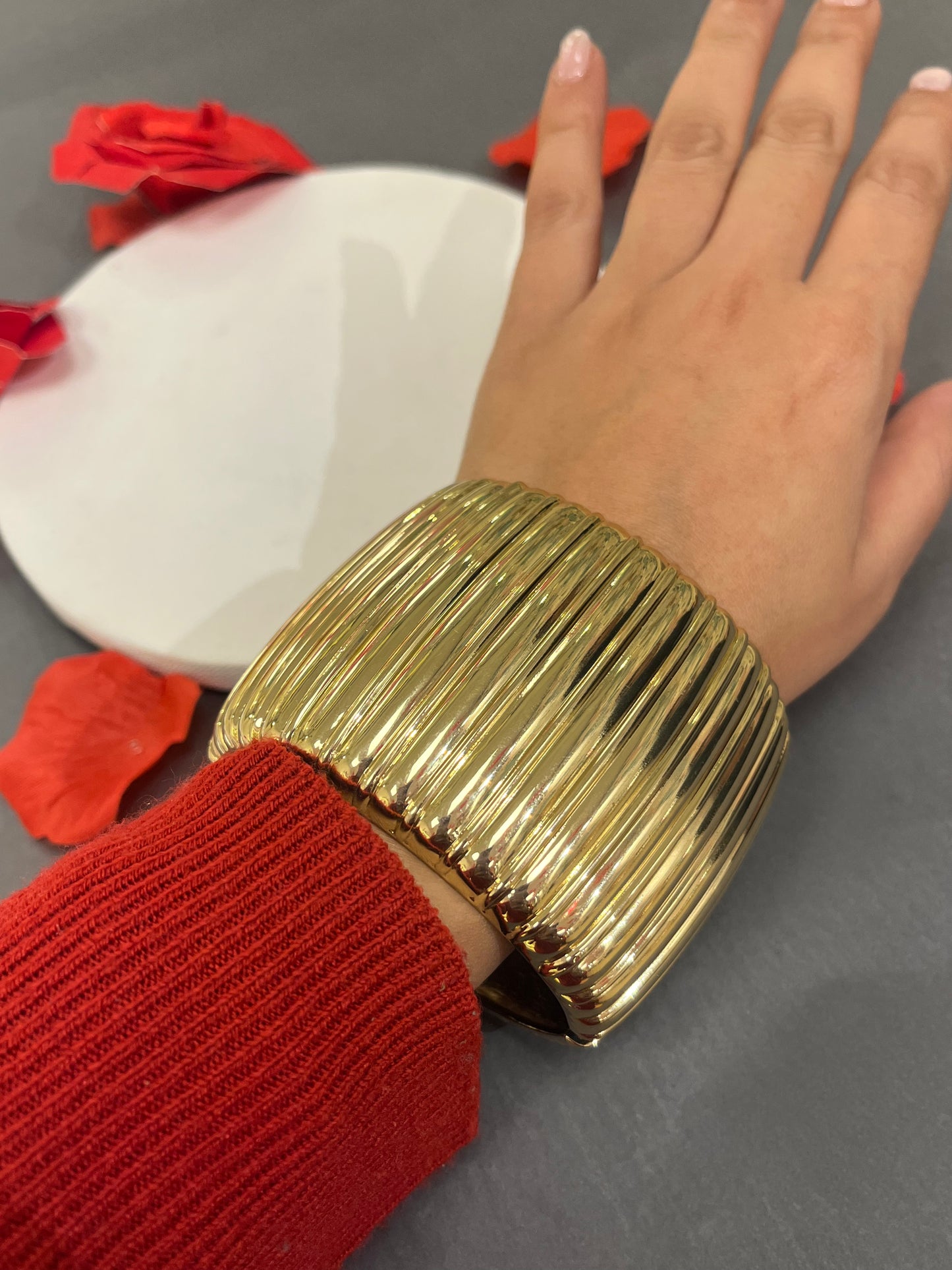 Broad Gold Cuff