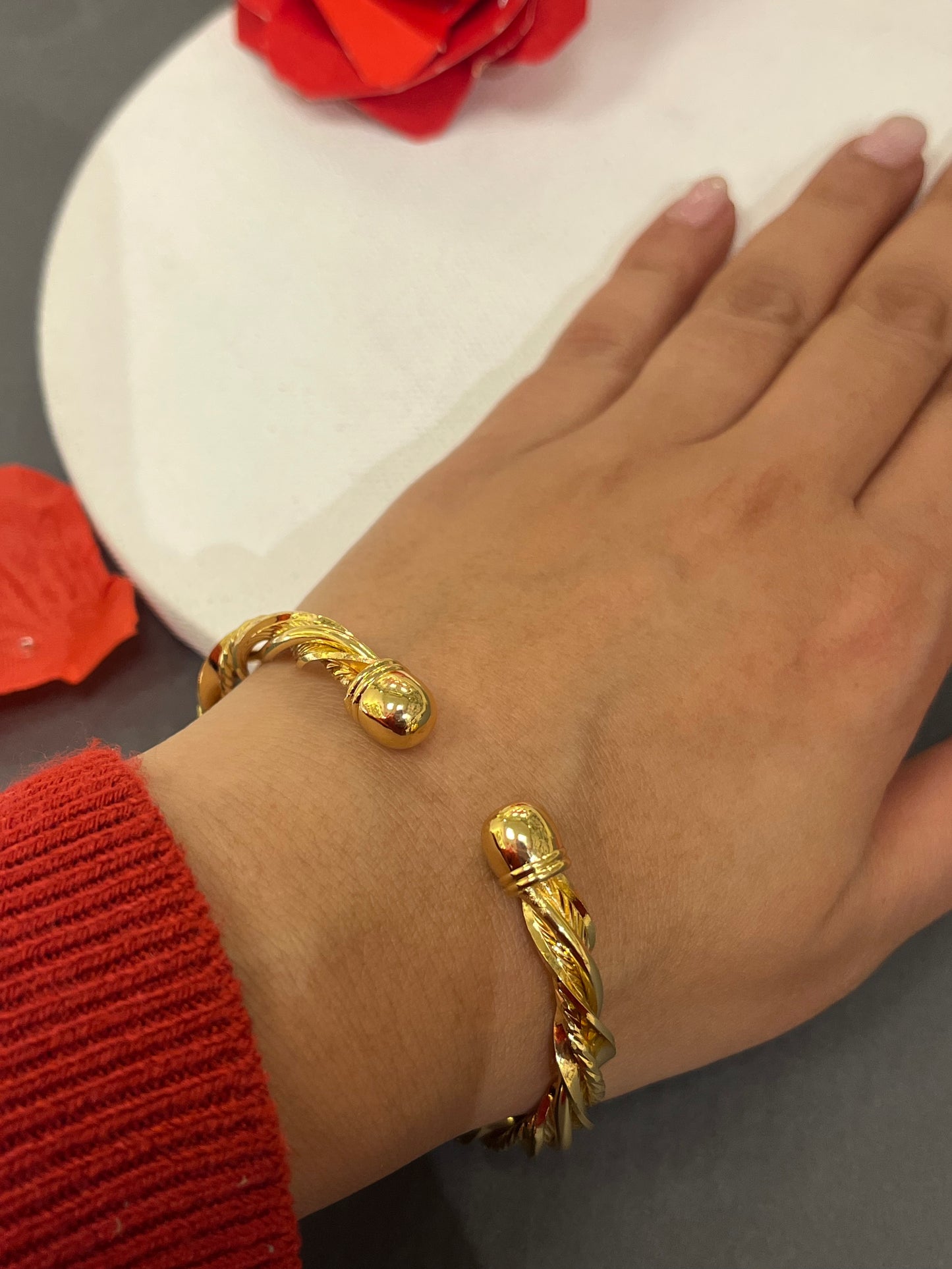 Twisted Gold Bracelet