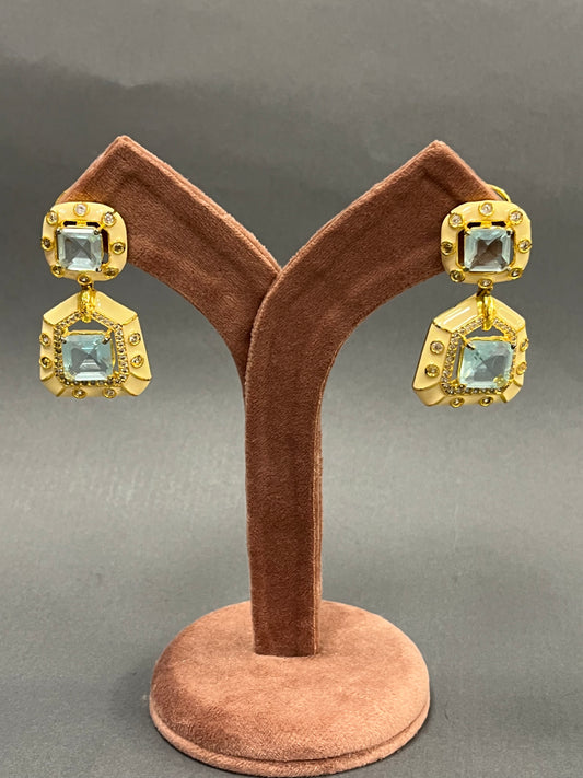 Blue topaz earrings