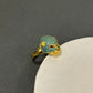 Turquoise panther ring