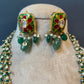 Enamel kundan haar set