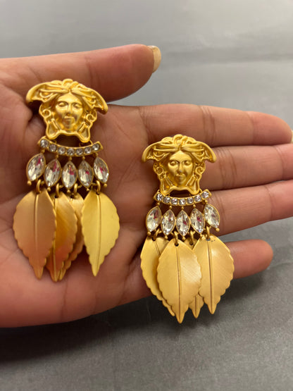 Medusa Gold Earrings