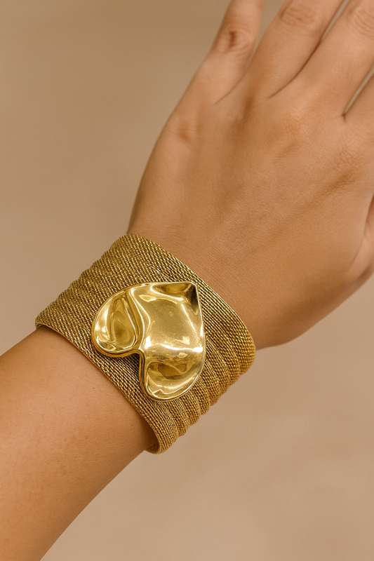 Heart Of Gold Cuff