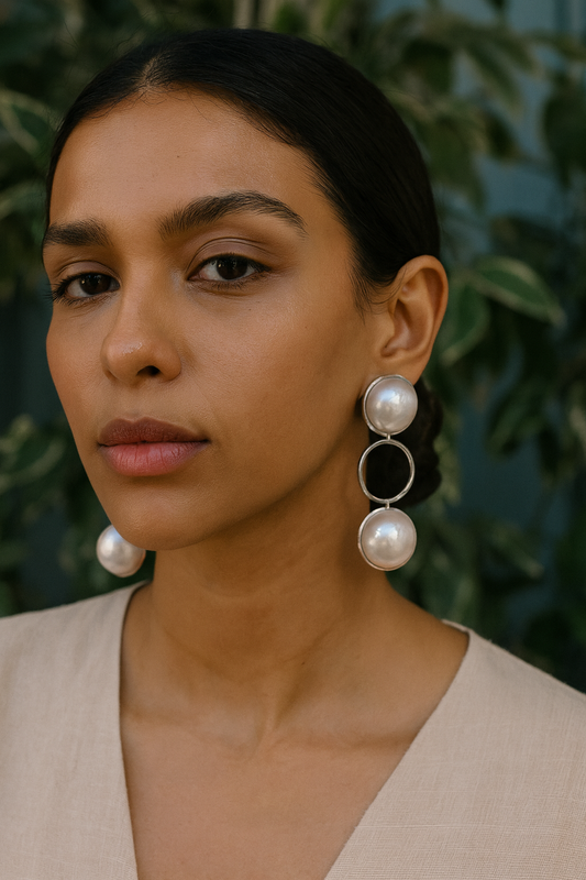 Pearl earrings