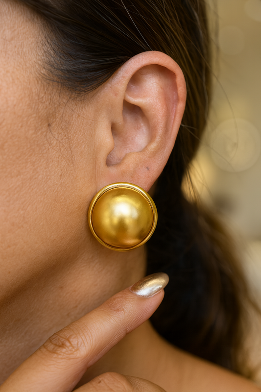 Gold Pearl Stud