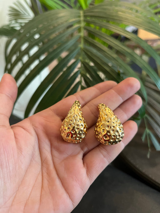 Gold drop earrings