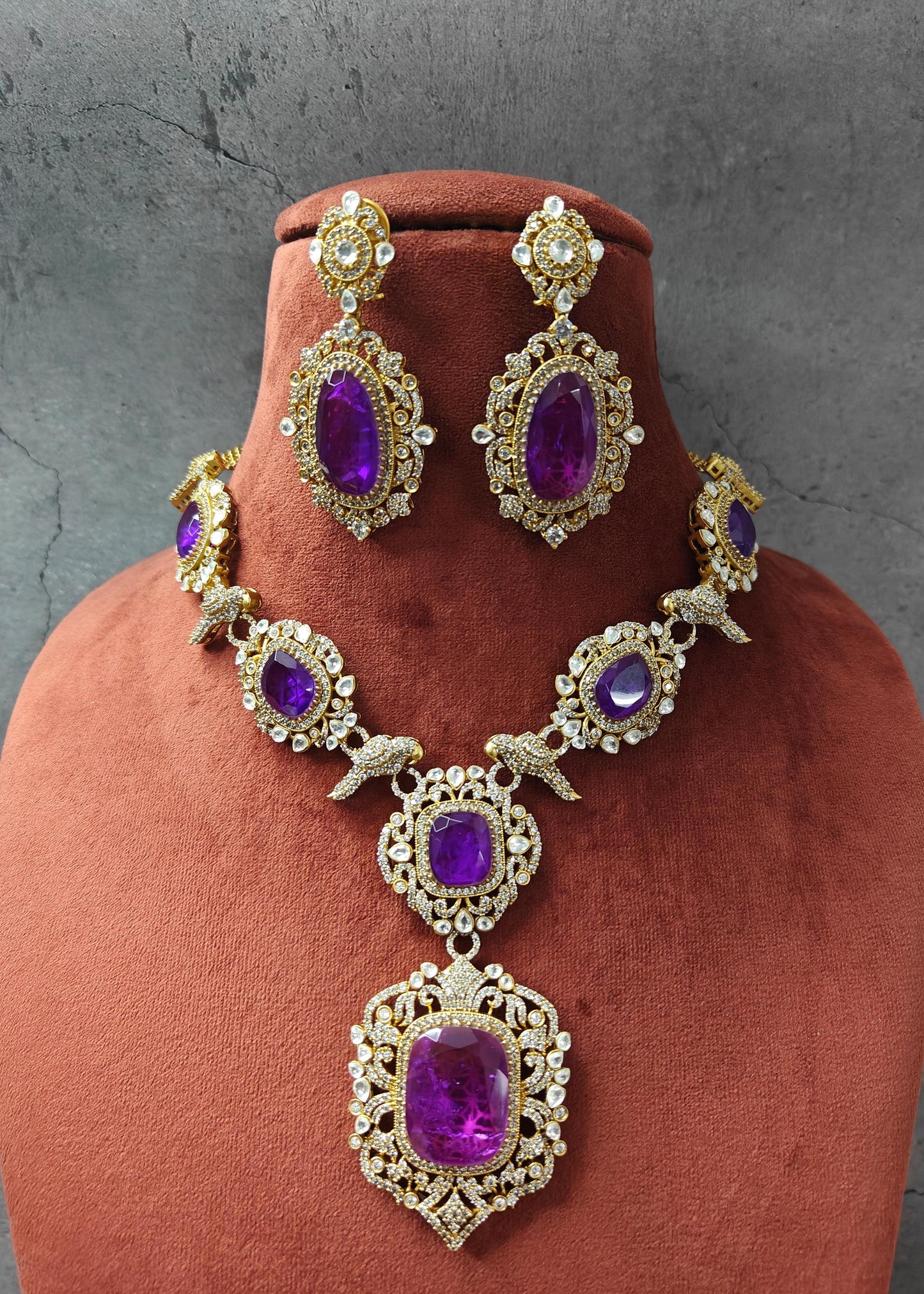 Amethyst Polki set